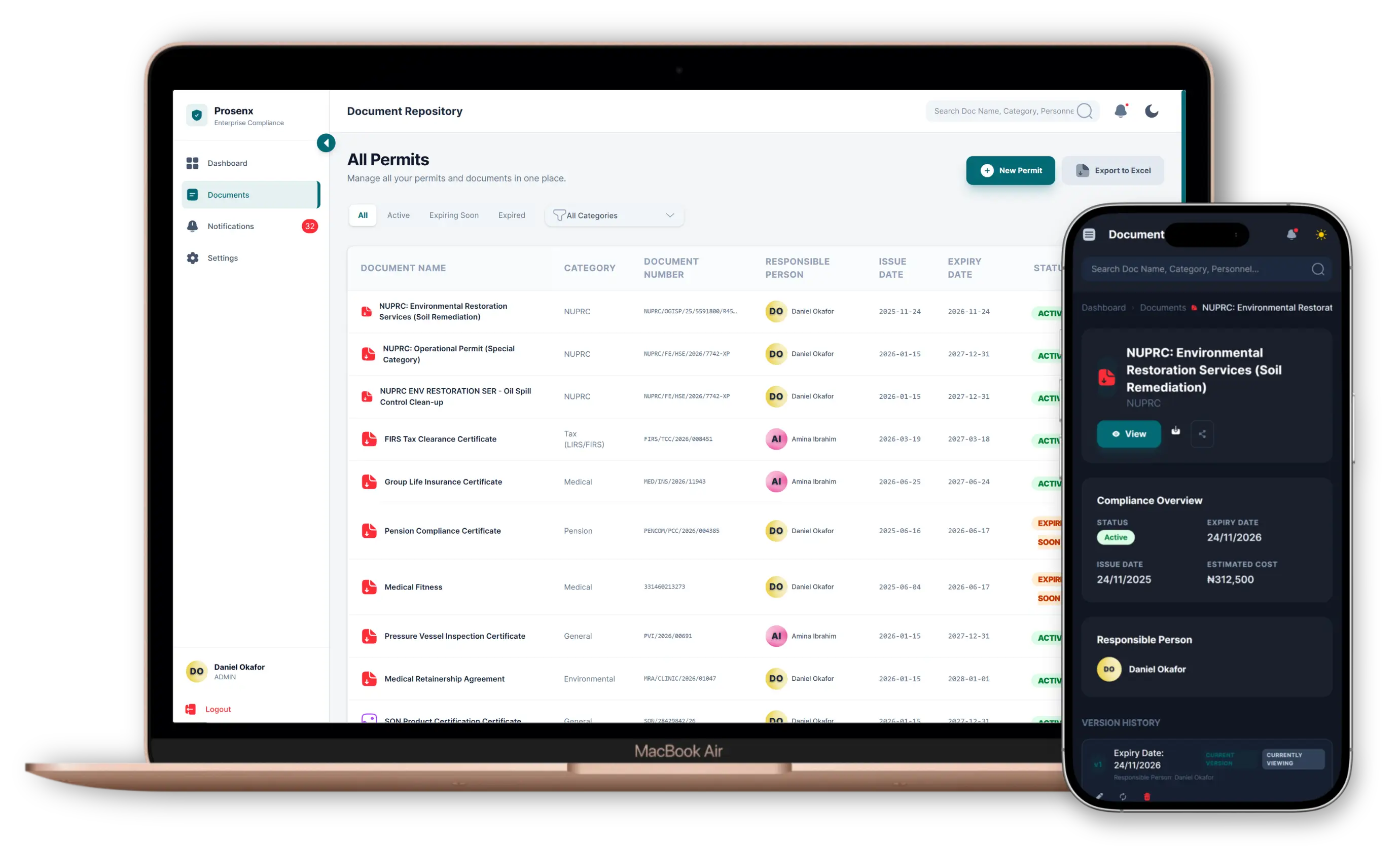 Document upload flow