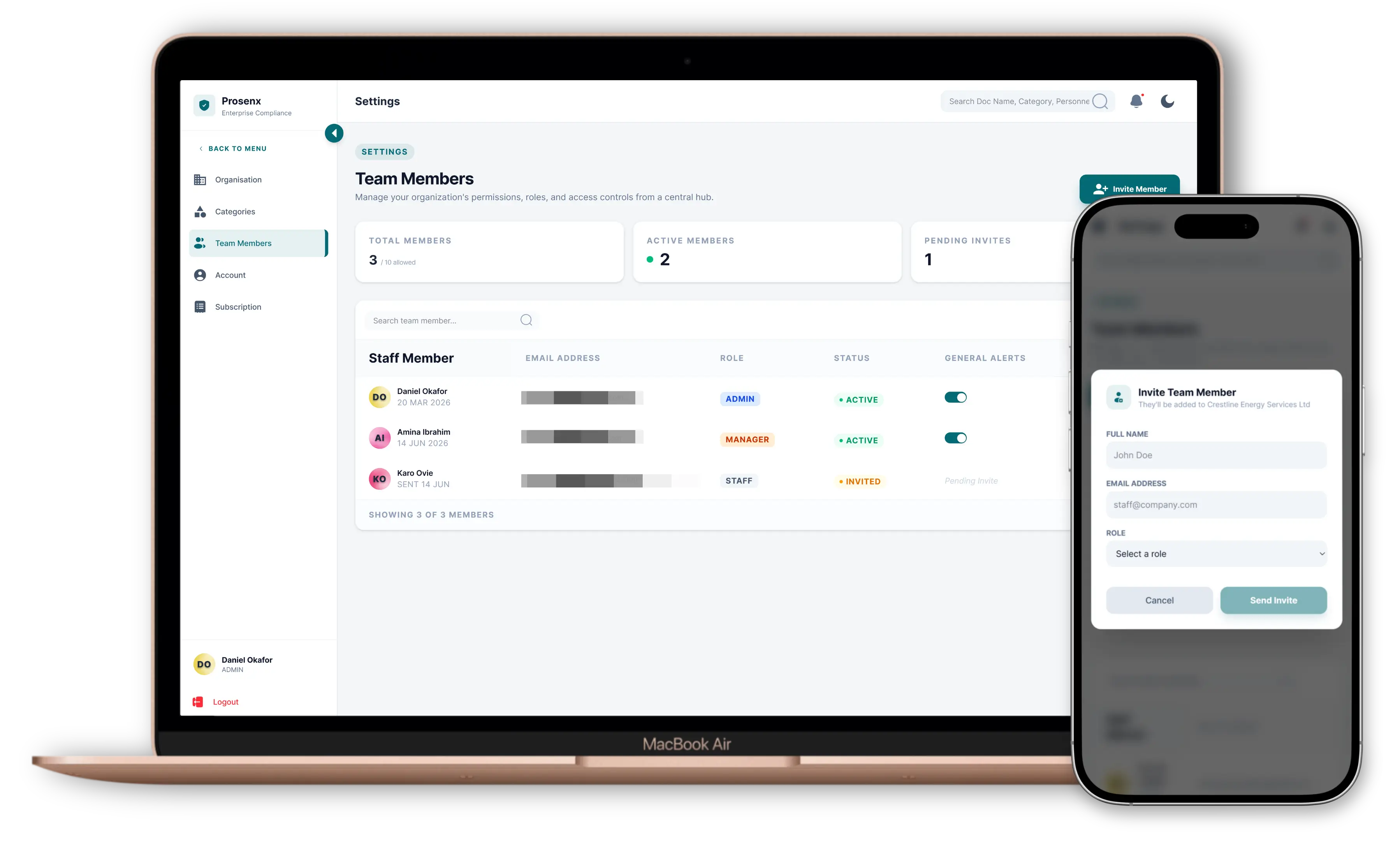 Prosenx document repository overview