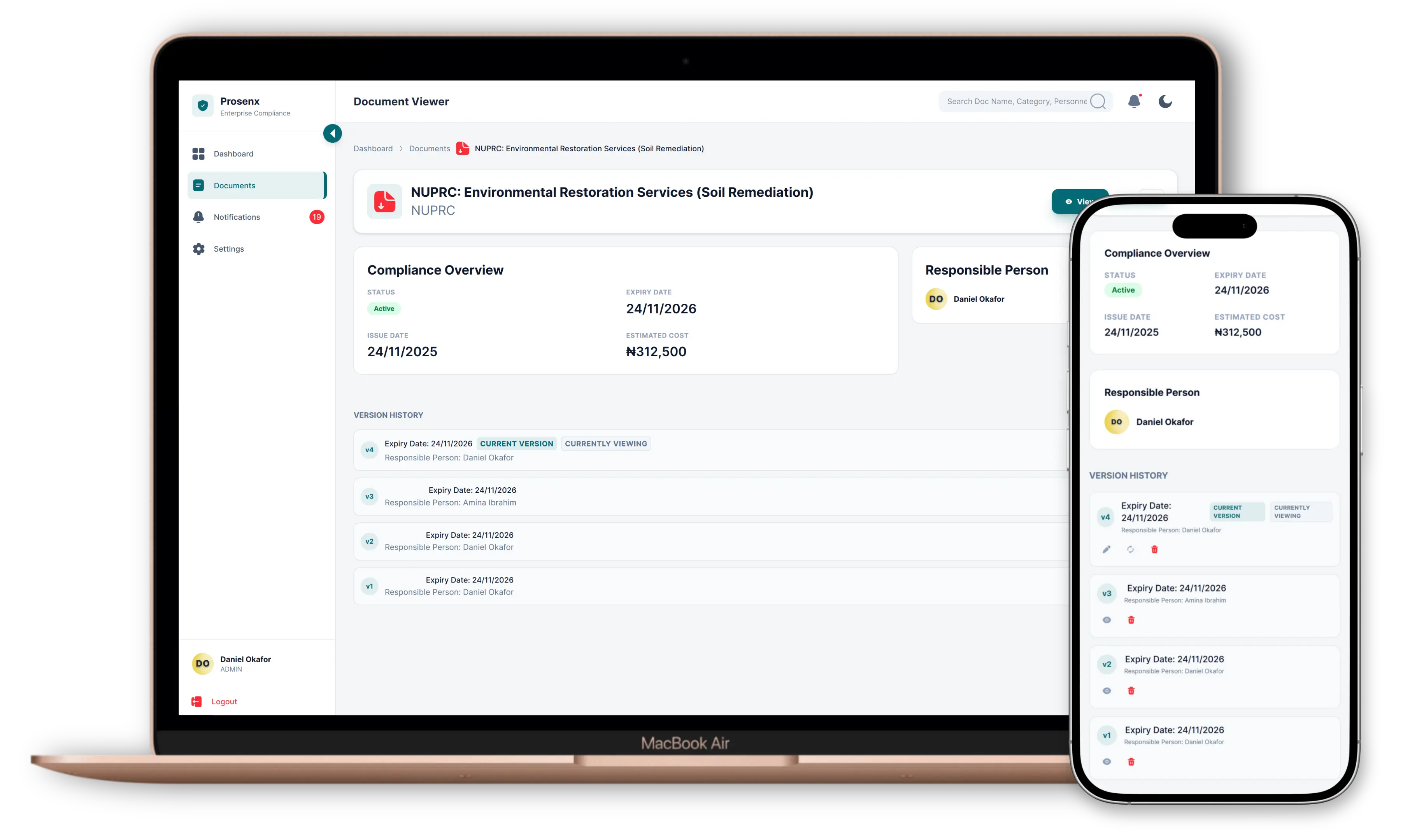 Prosenx document repository overview